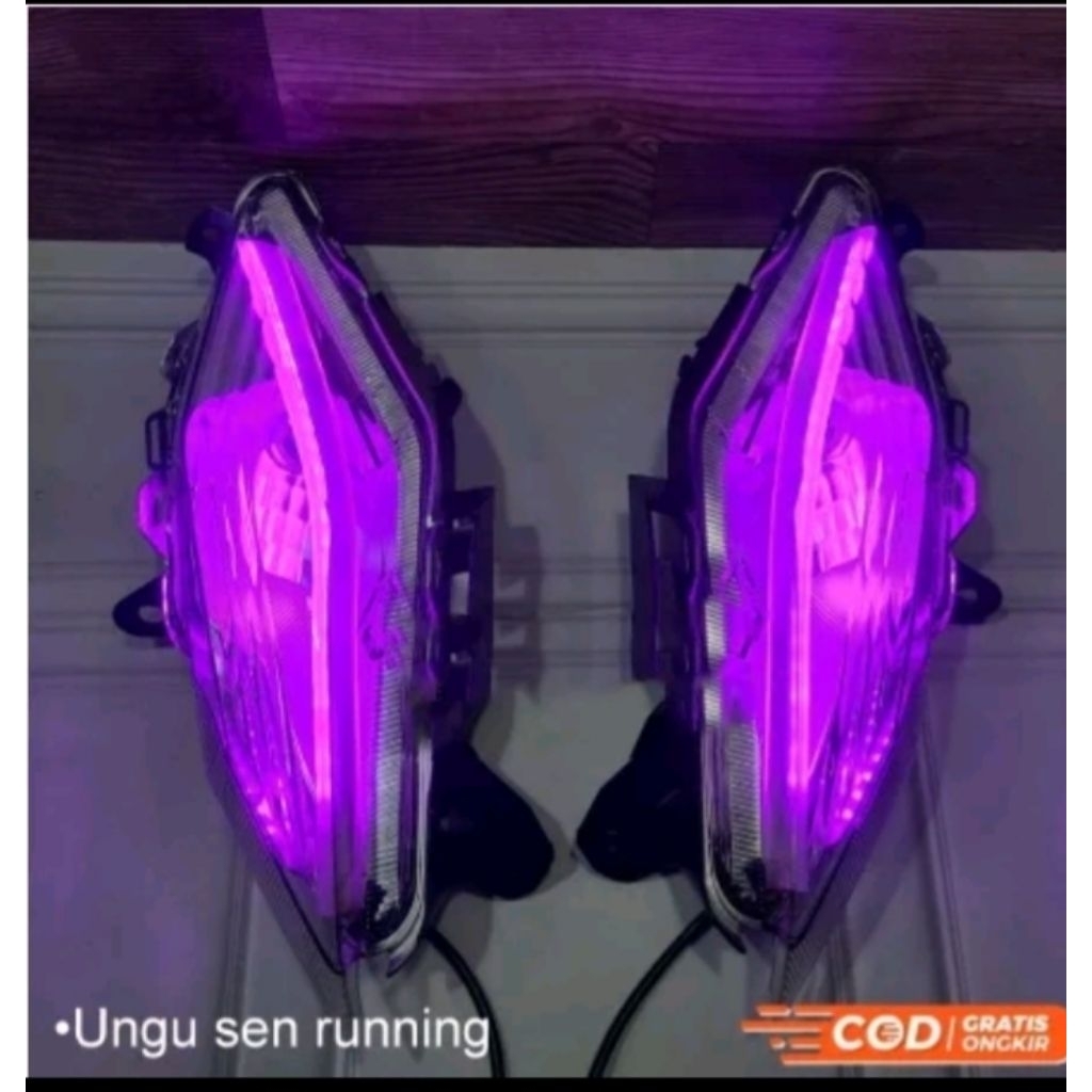 lampu sein depan beat new deluxe street led 2020-2021-2022-2023 fullset alis running 2 mode DRL