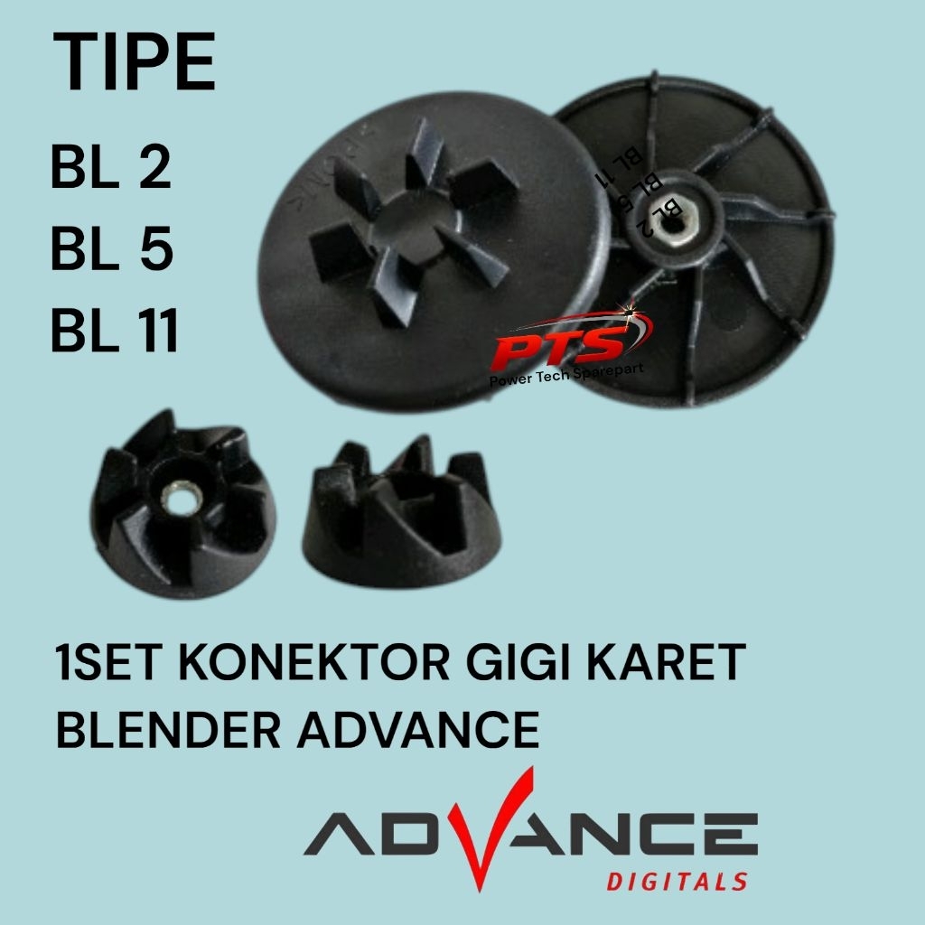 1Set Konektor Mesin + Gear Gigi Blender Advance  Tipe BL-2/BL-5/BL-11