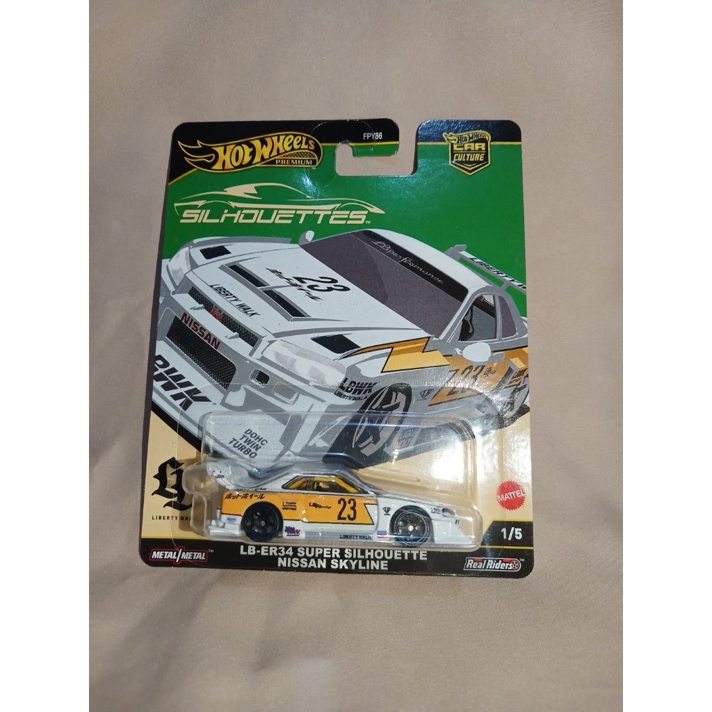 Hot Wheels R34 Nissan Skyline LBWK Silhouettes