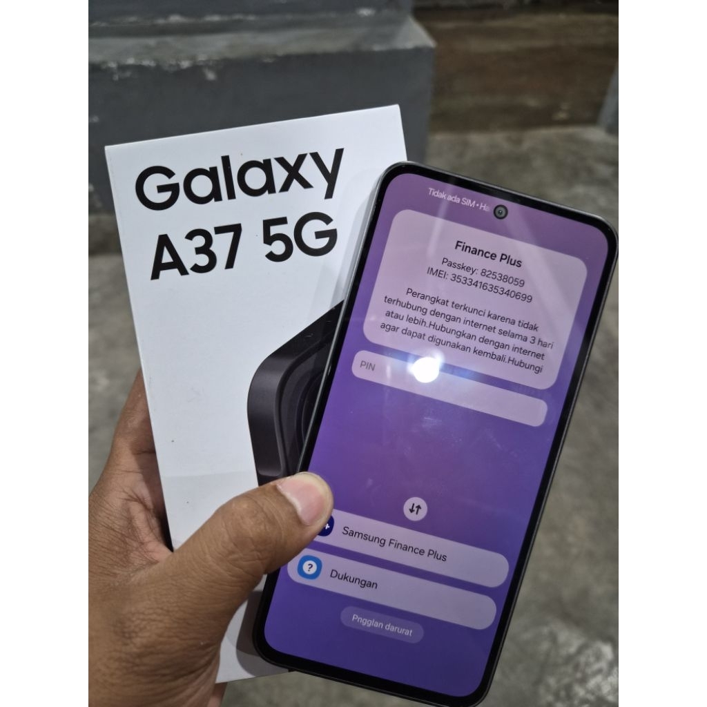 samsung a37 5g 8/256 minus lock finance fisik likenew pemakaian 1 bln