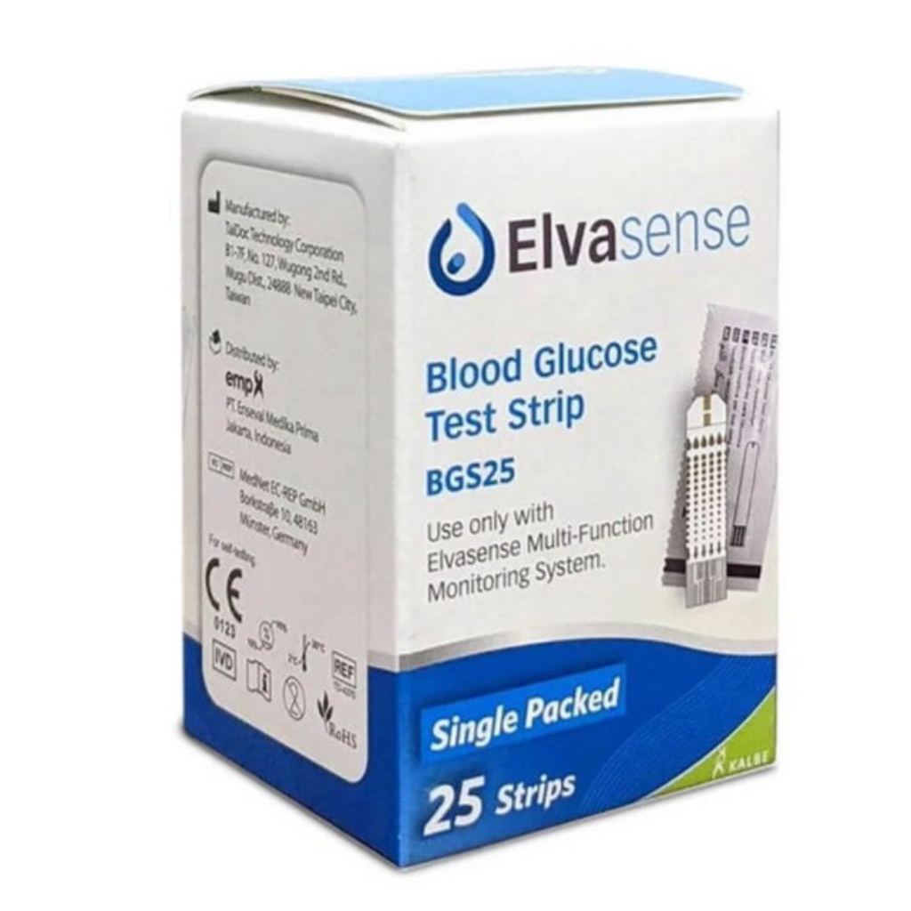 Strip test alat gula darah Elvasense