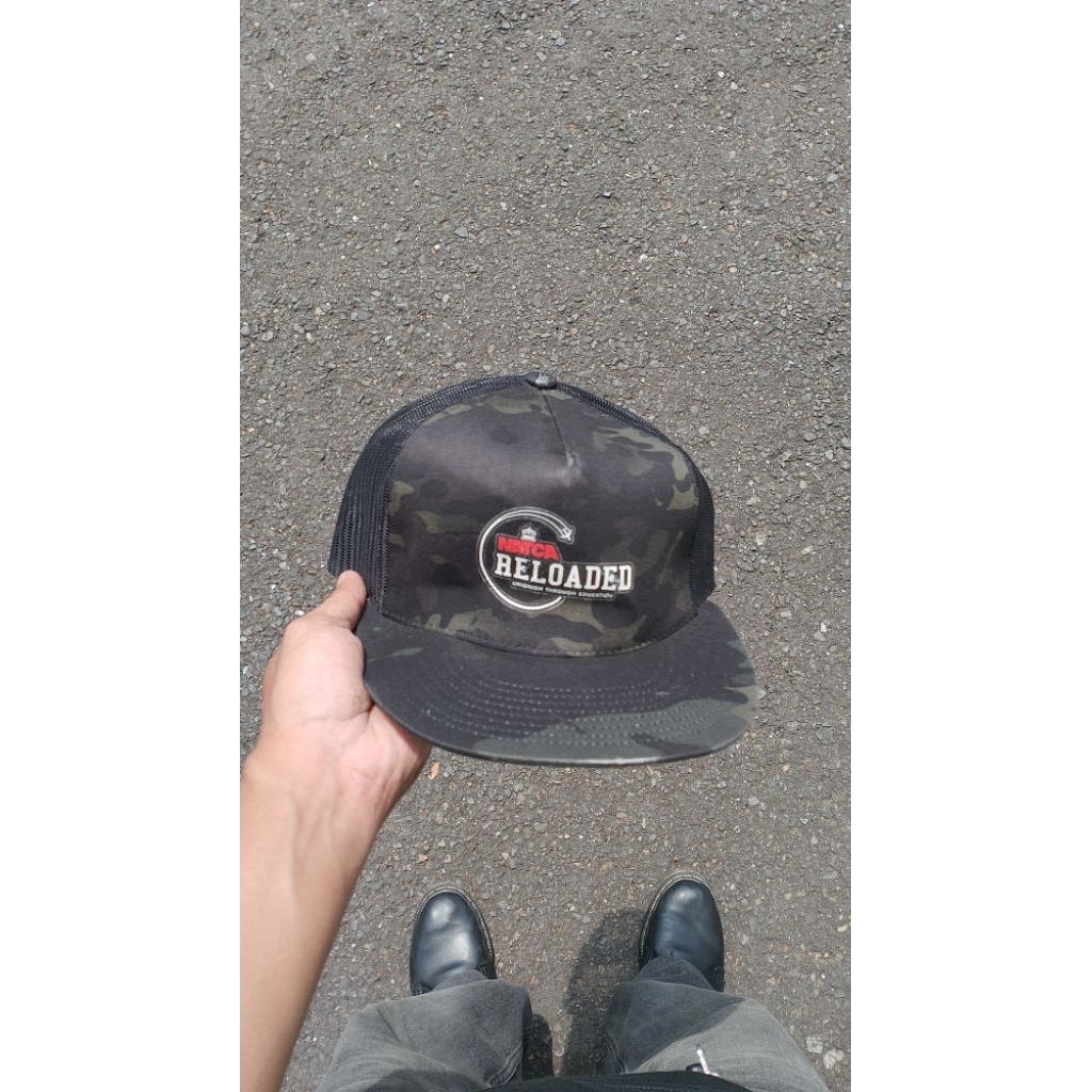 TRUCKER HAT - NACTA RELOADED BLACK CAMO