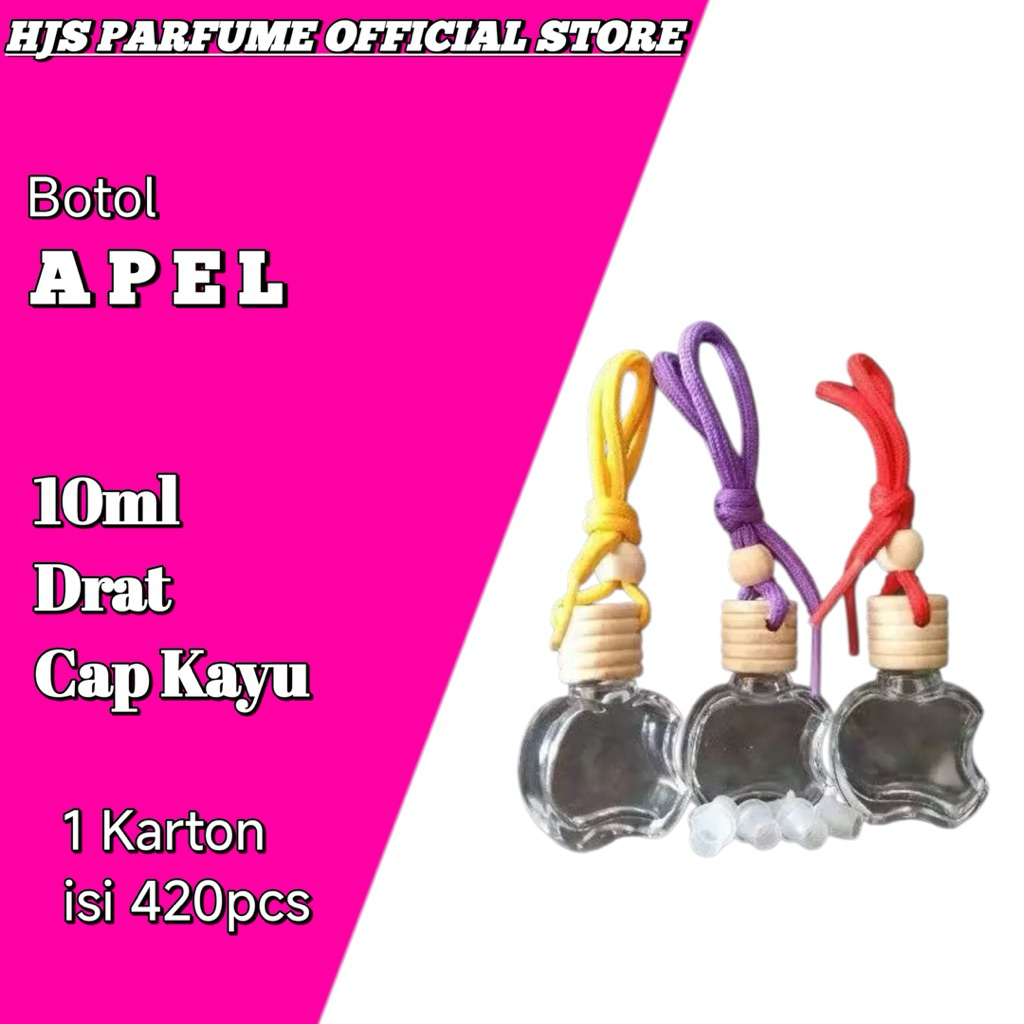 BOTOL APEL GANTUNG 10ML - BOTOL PARFUM MOBIL - BOTOL APEL KOSONG