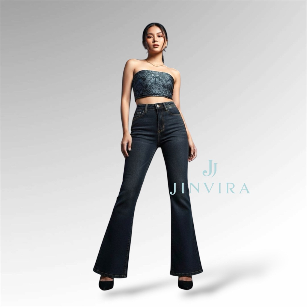 highwaist - cutbray highwaist jeans wanita celana cutbray jeans dewasa dan anak