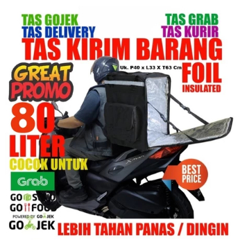 Tas Grab Aluminium Tas kurir thermal Frozen Food