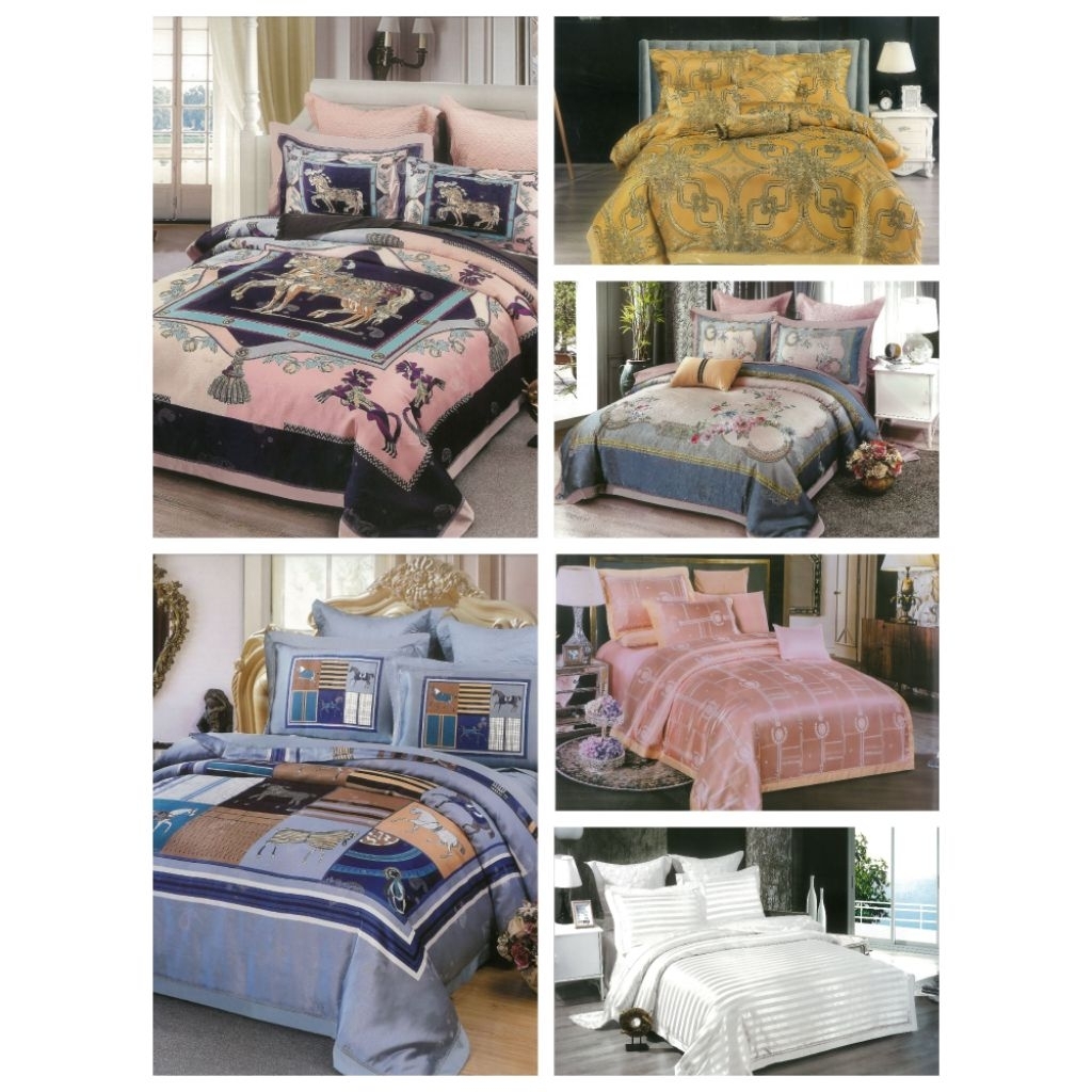 Sprei Set Sutra Organic  200x200 / sprei sutra king koil / sprei sutra serat bamboo