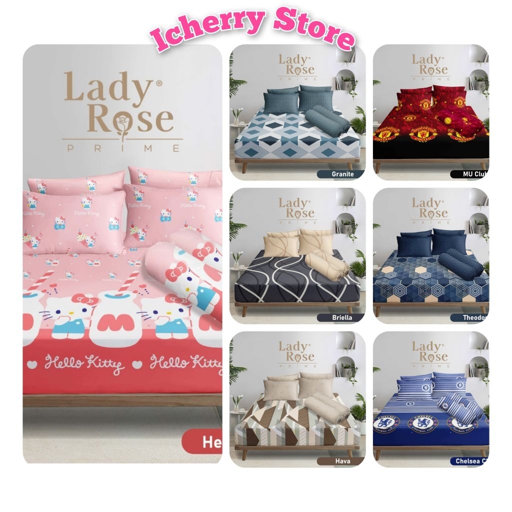 Sprei Lady Rose Prime 3D Single 120x200 T30 - Edisi Minimalis Dewasa Karakter Anak
