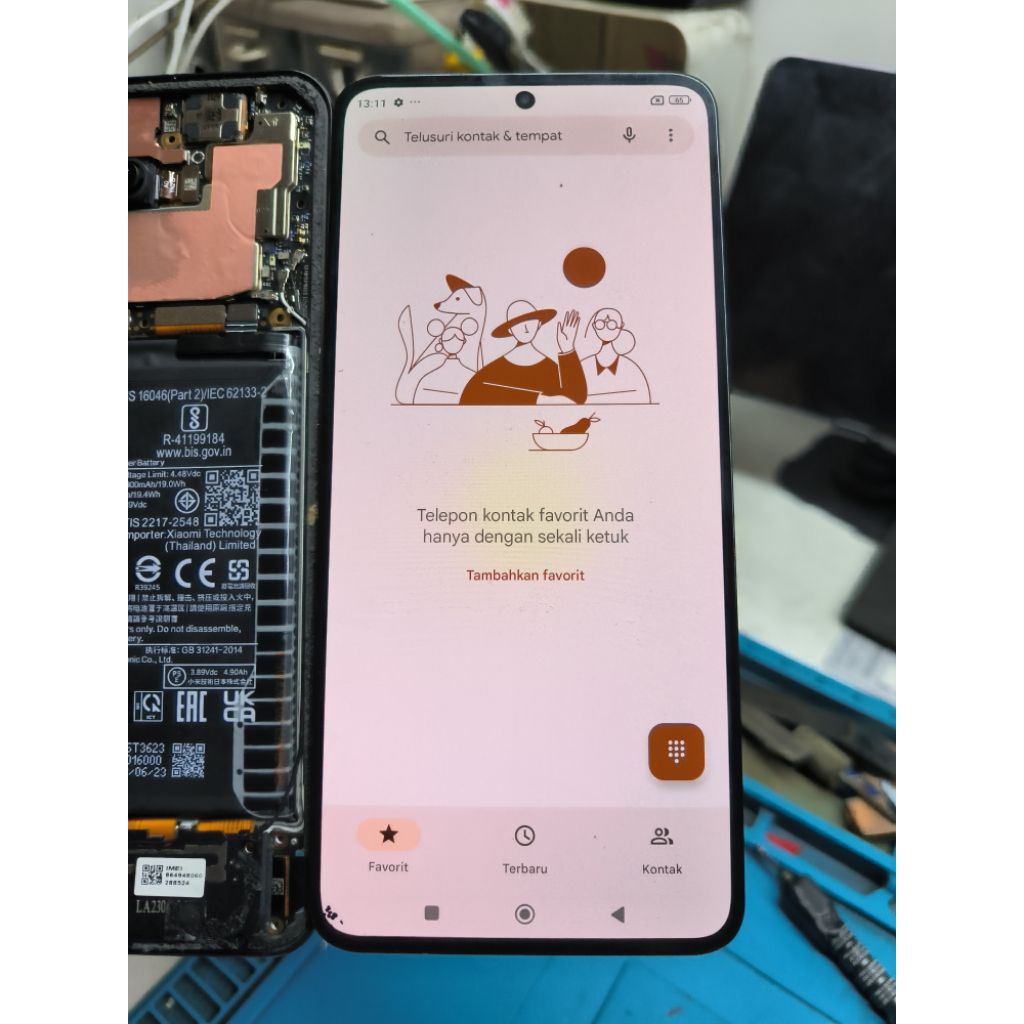 LCD XIAOMI MI 13T  ORIGINAL COPOTAN MINUS RINGAN