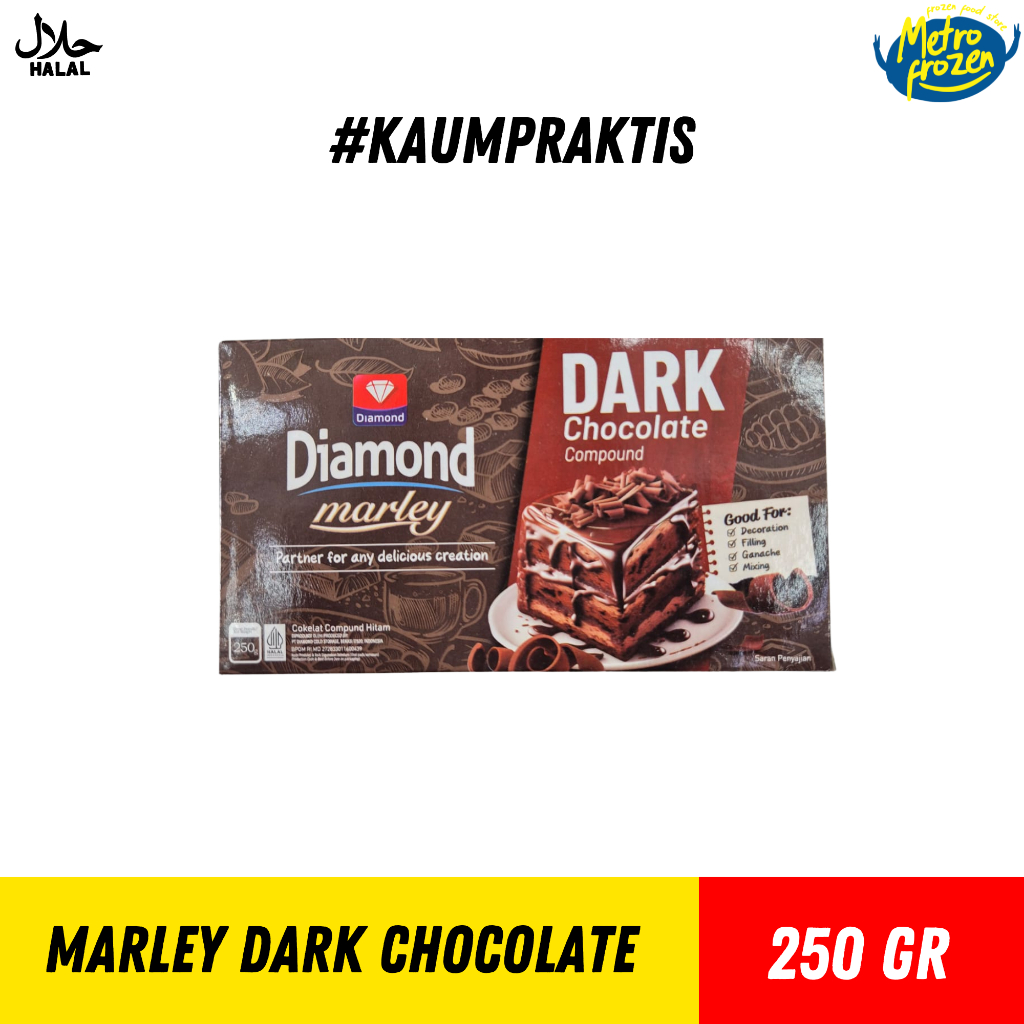 MARLEY Choco Dark & Milk 250gr //milk chocolate compound //dark chocolate compound