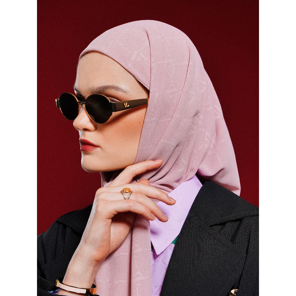 Vivizubedi Monogram Embossed Scarf VZ