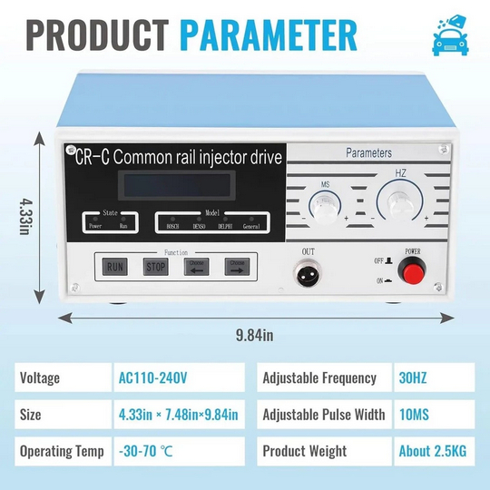 Penguji Injektor Common Rail CR-C Diesel Injector Tester Driver Alat Test Injektor
