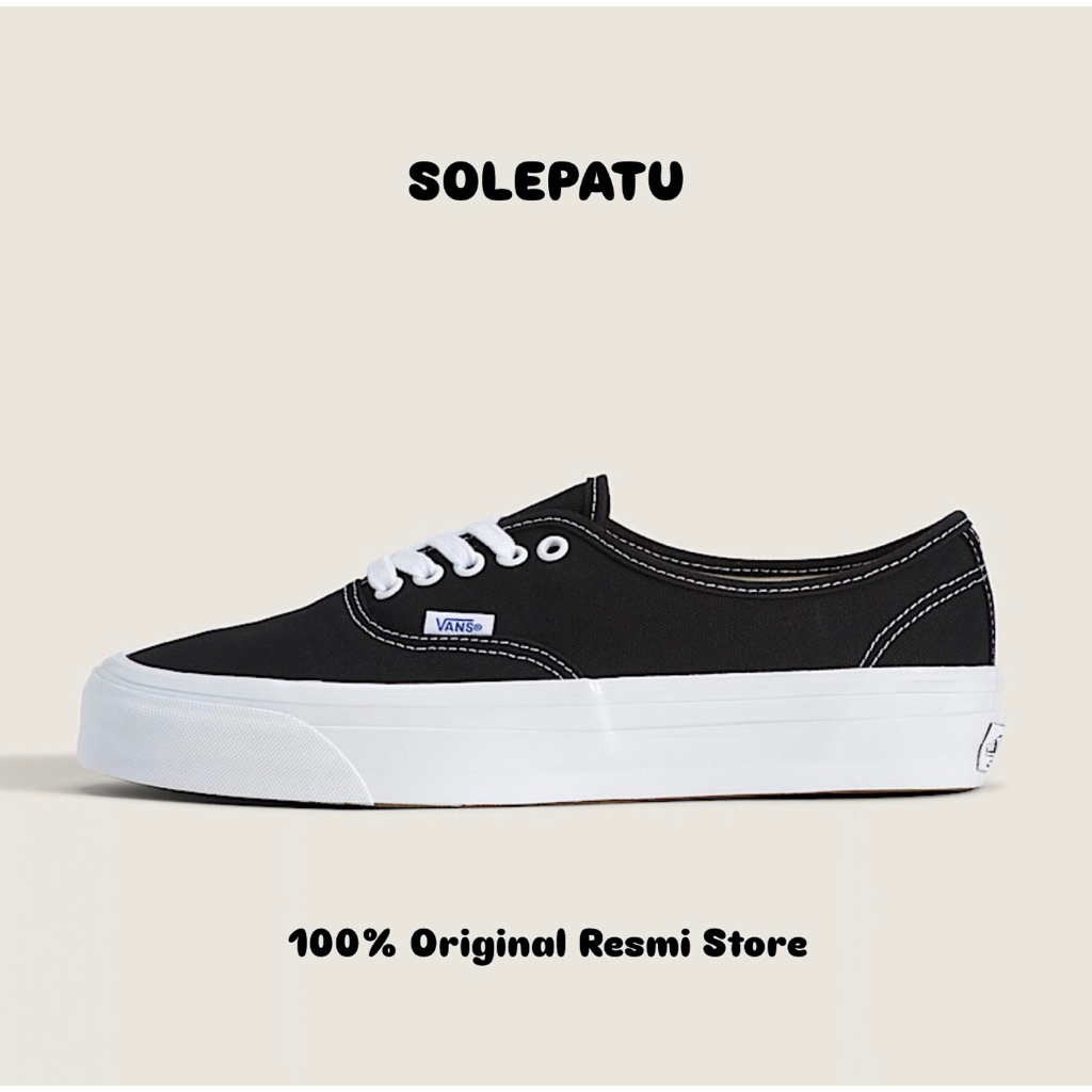 VANS LX AUTHENTIC REISSUE 44 BLACK WHITE ORIGINAL RESMI STORE