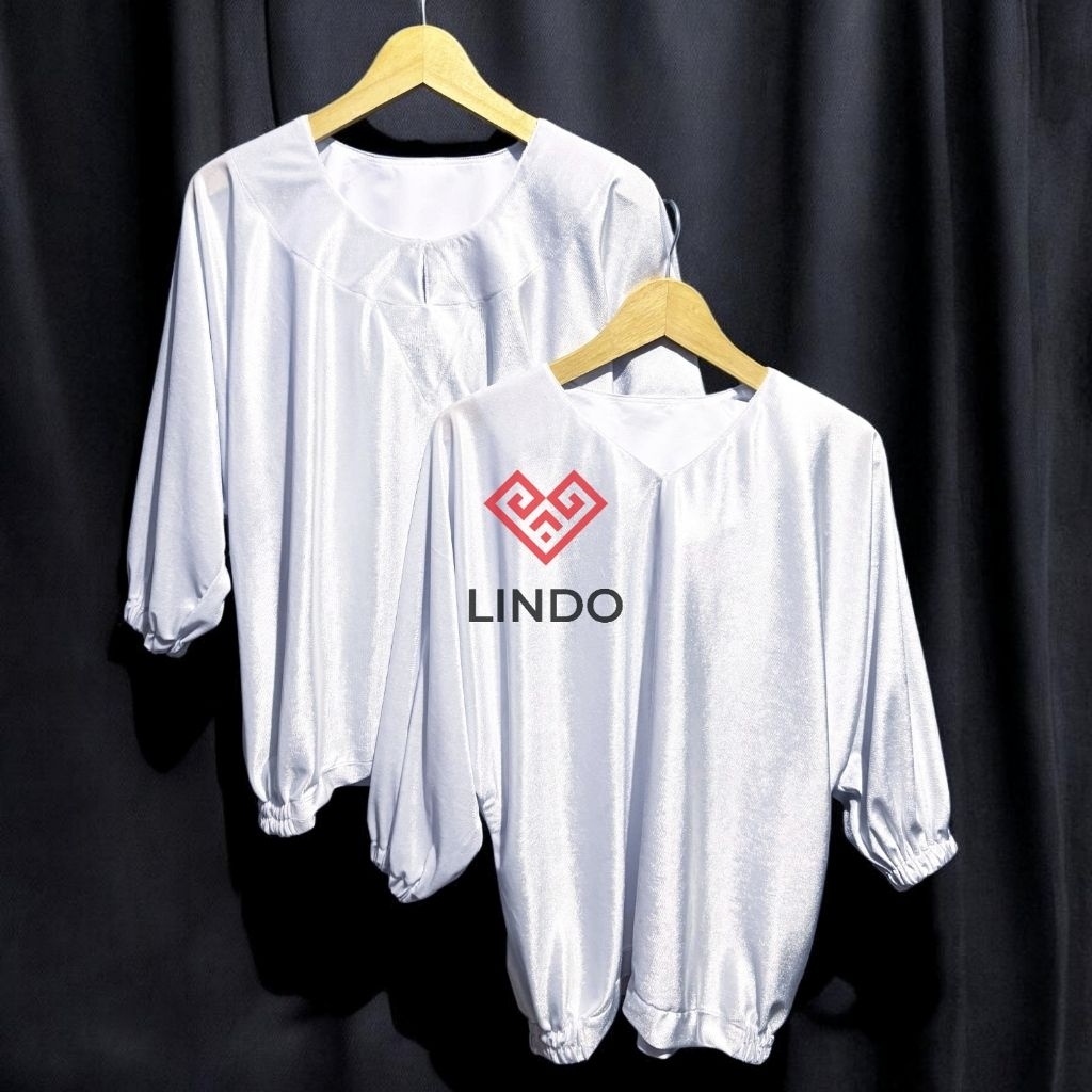 Baju Indo' Modern Beludru Toraja (Putih) (Kode: CB1022710)