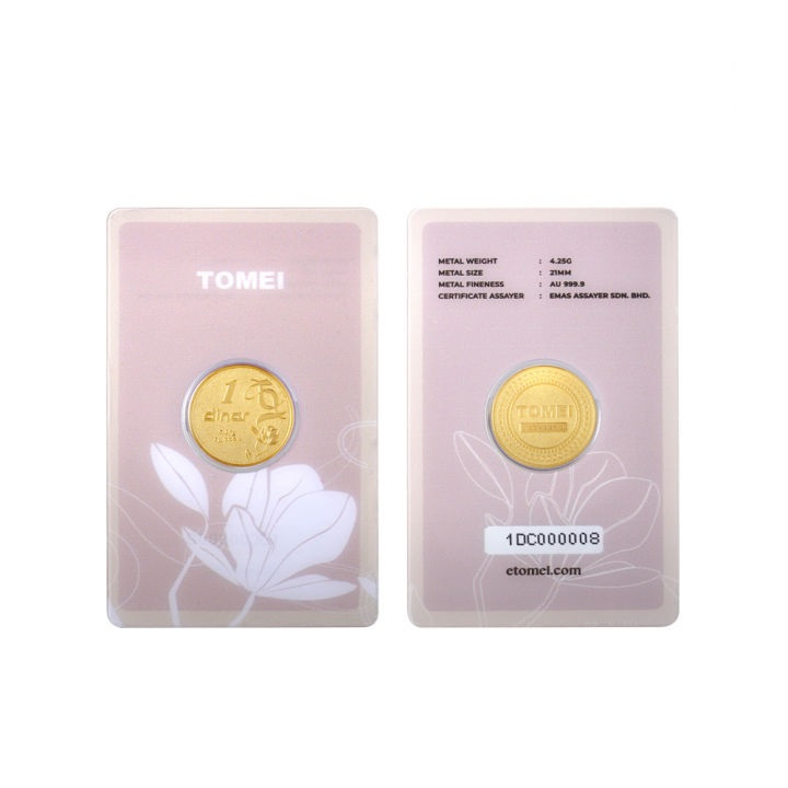 Logam Mulia Malaysia Koin Emas 1 Dinar Tomei (4,25 gram)
