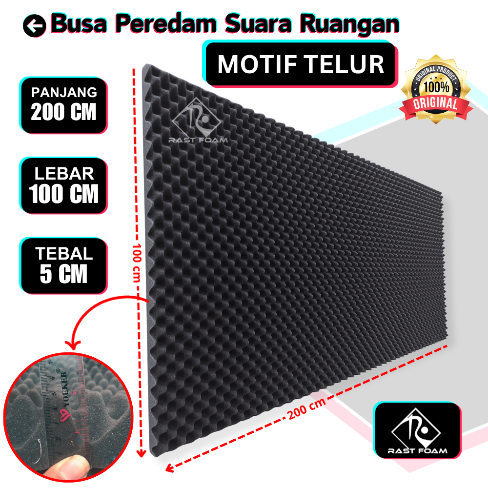 Busa Peredam suara Ruangan Dinding Kamar Kedap Lembaran 200x100x5