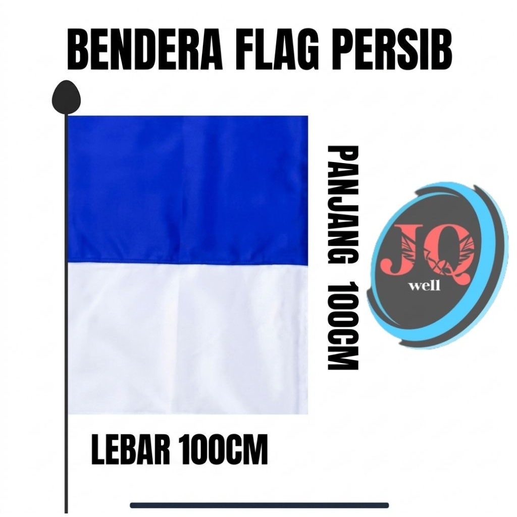 Bendera Persib Biru Putih Polos