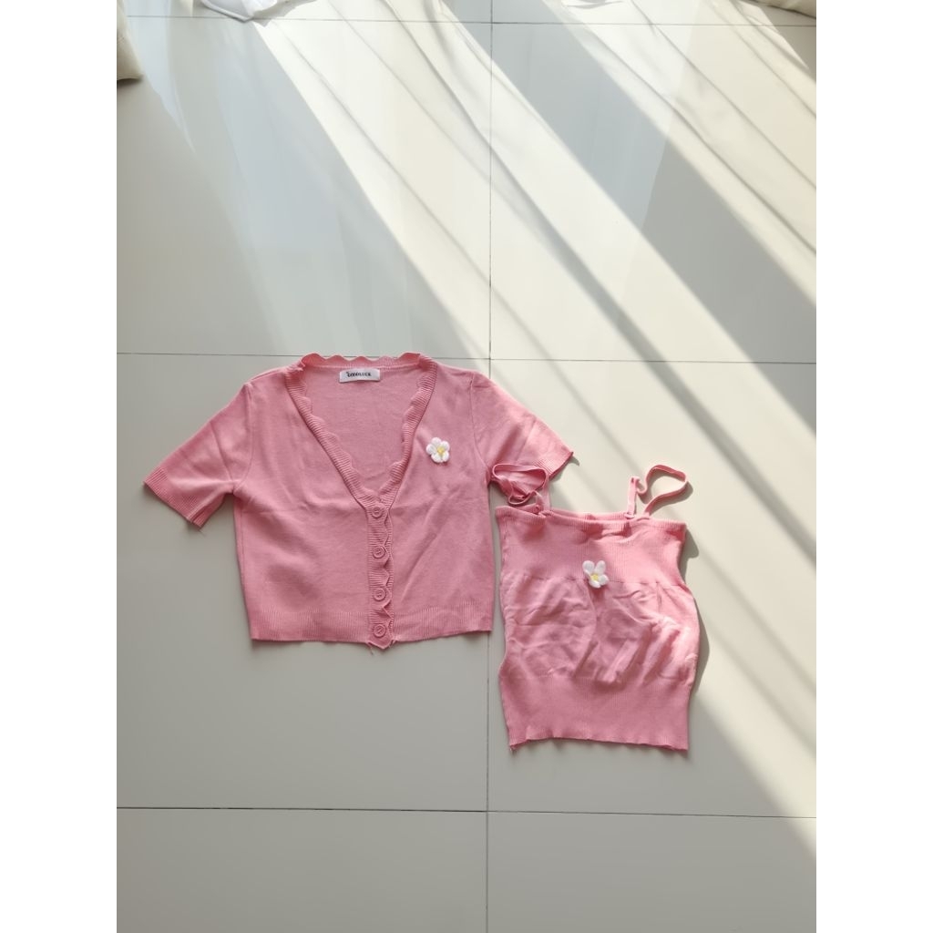 GOODLUCK BKK Cardigan Set Flower