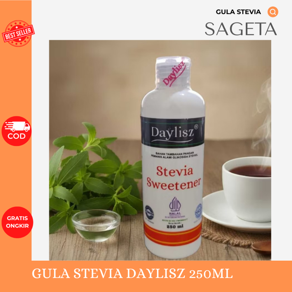 GULA STEVIA - GULA CAIR -  PEMANIS ALAMI - STEVIA CAIR - STEVIA SWEETENER DAYLISZ - GULA UNTUK DIABE