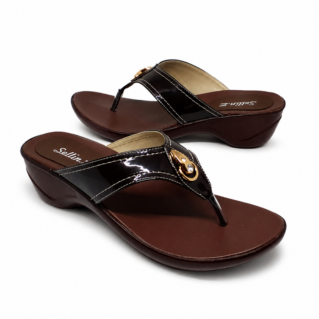 sandal wanita Wedges Mini HC06 / Sandal Wedges Pesta / Sandal Ibu-ibu kondangan