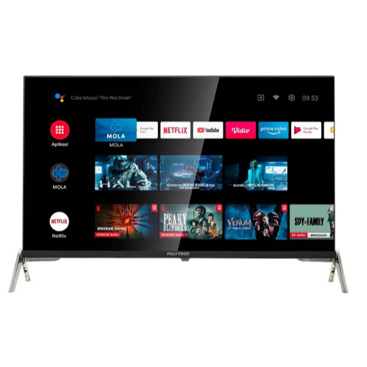 TV LED Smart Polytron 32 Inch - Garansi, DVB-T2, Screen Original Pastinya