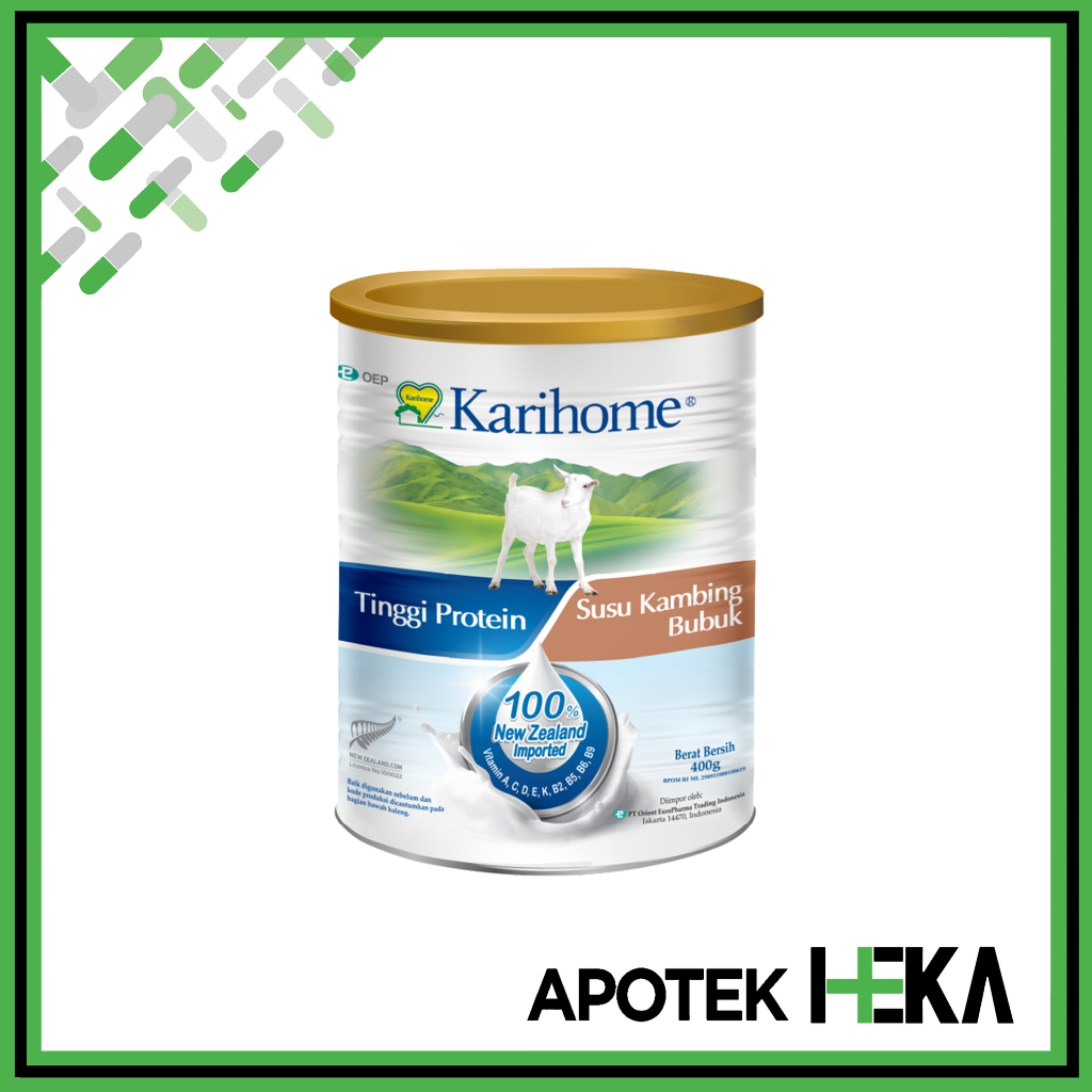Karihome Susu Kambing Bubuk Dewasa 400 g - Susu Tinggi Protein