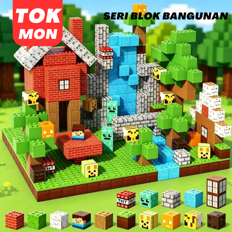 Magnetic Building Blocks Magnetic Forest House Brick Cube Toys Set STEM Best Gift for 3+ Boy Girl