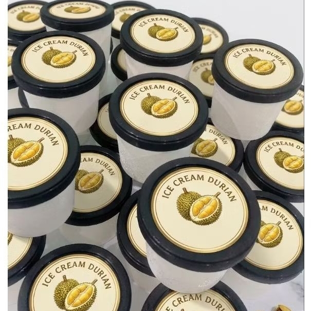 Ice Cream Durian / Es Krim Cup Durian 4oz homemade