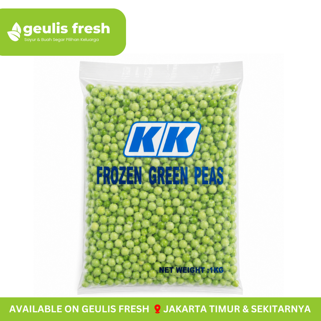 KK Green Peas Frozen Kacang Polong Frozen 1kg | Frozen Food Jakarta Timur Geulis Fresh