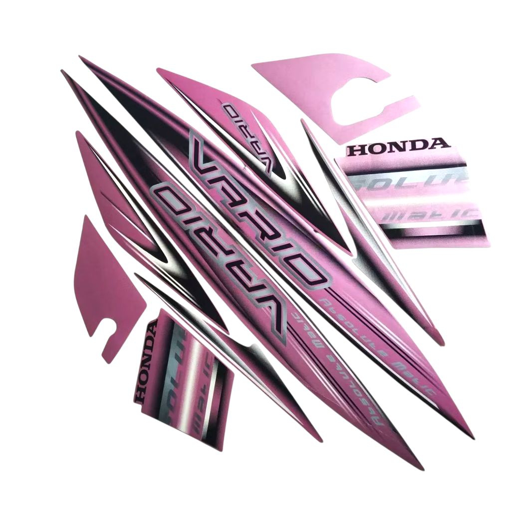 STIKER STRIPING MOTOR VARIO 2007 2008 PINK MET