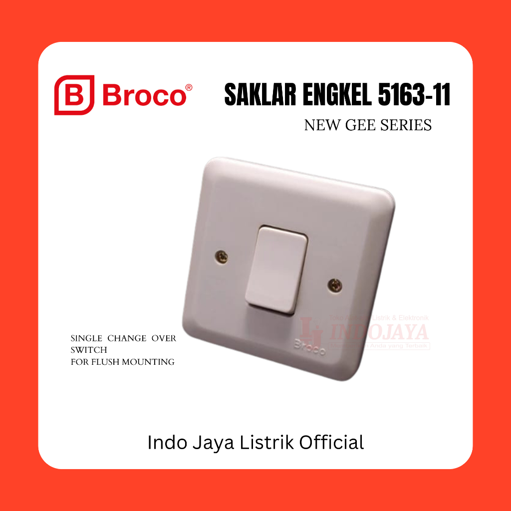 BROCO - NEW GEE/NG 5163 SAKLAR TANAM INBOW ENGKEL SINGLE HOTEL