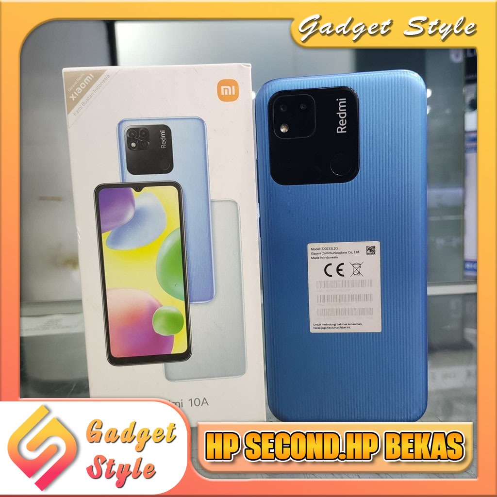 Xiaomi Redmi 10A Ram 3/32GB | Ram 3/64GB | Ram 4/64GB Second Resmi Gadget Style Store