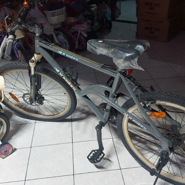 [Original] Sepeda Gunung MTB 26 Alpinestars Second Warna Silver atau Abu-Abu