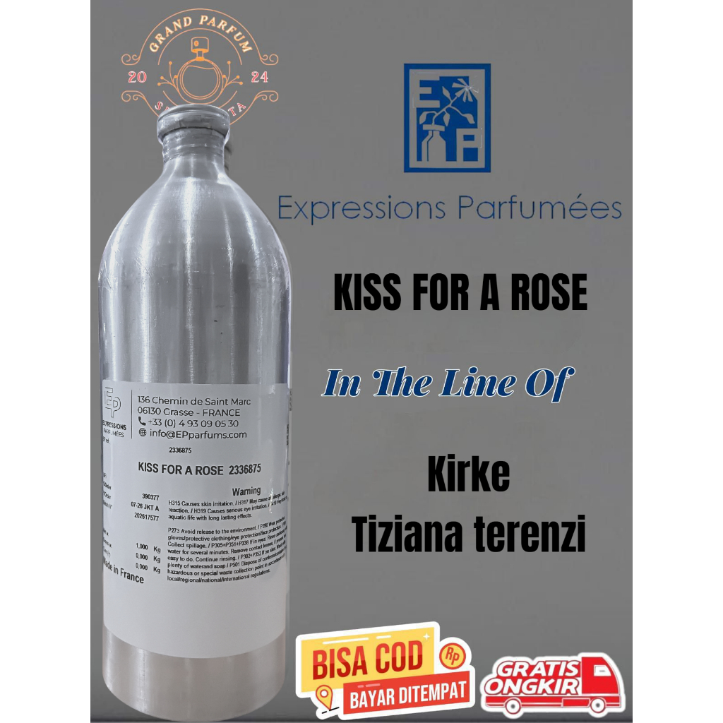 KISS FOR A ROSE [ kirke tizi4na t3renzi ] BY EXPRESSION PERFUMEES KEMASAN SEGEL KALENG 1KG ( ORIGINA