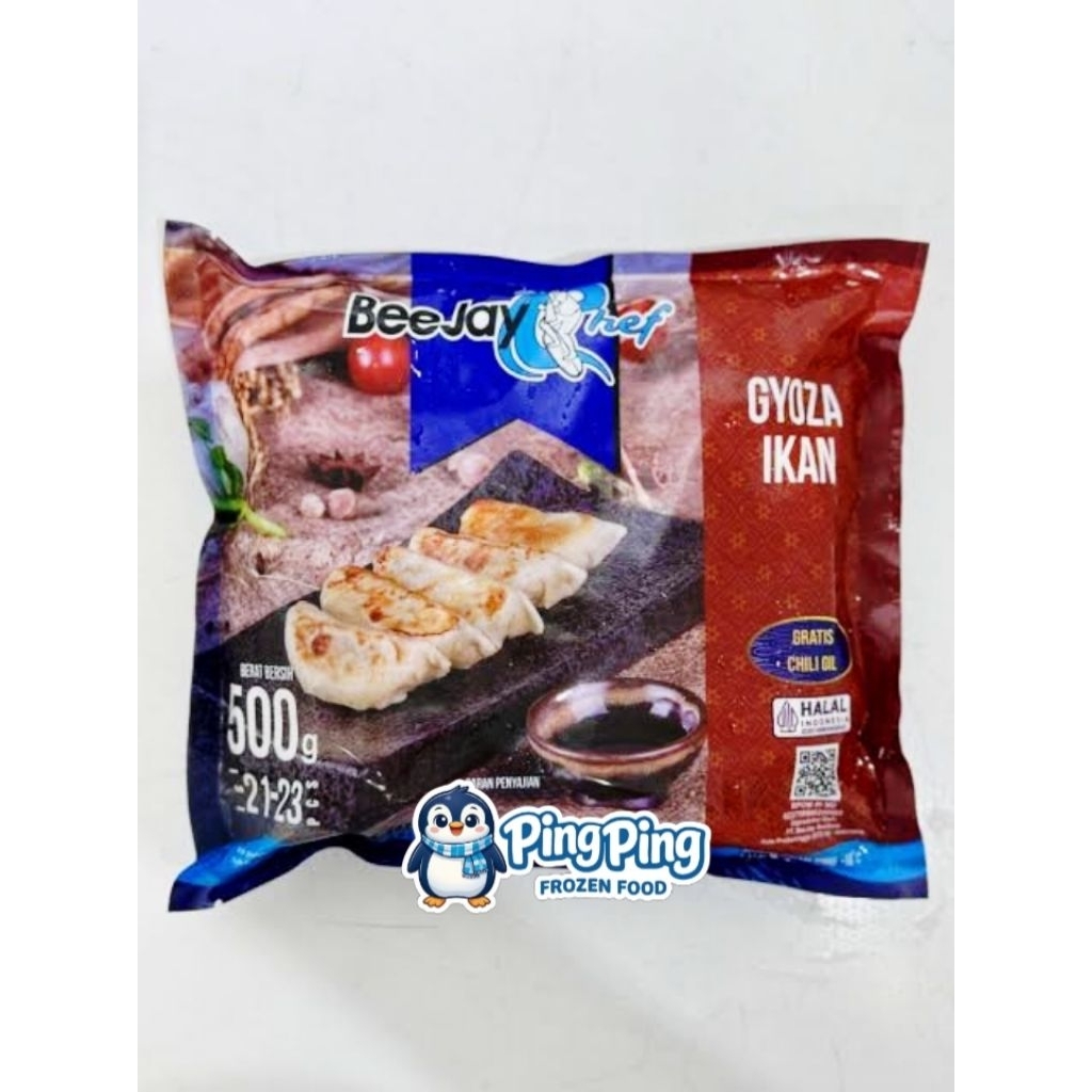 BEEJAY CHEF Gyoza Ikan 500gr Bee Jay Fish Dumpling Dimsum Daging Ikan Olahan Frozen Food Surabaya