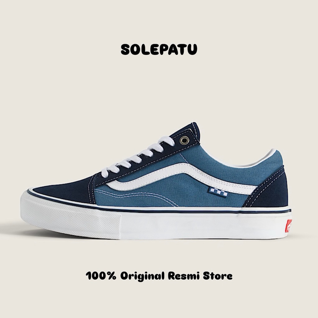 VANS SKATE OLD SKOOL NAVY (ORIGINAL RESMI)