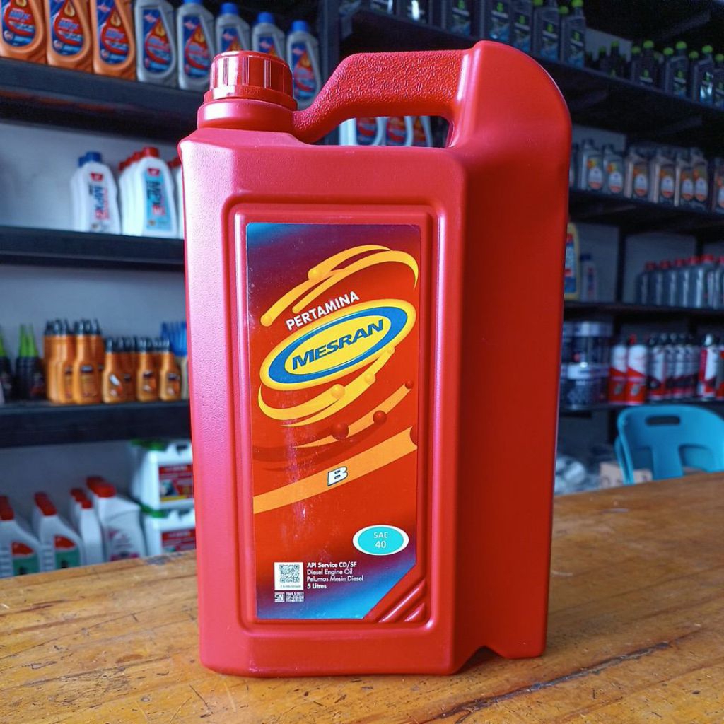 OLI MESIN MOBIL DIESEL MESRAN B SAE 40 5L OLI MESIN DIESEL PERTAMINA