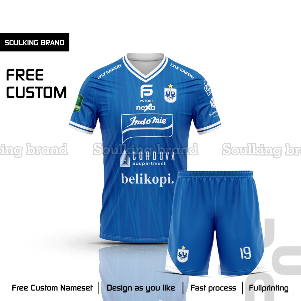 Baju Jersey Bola Psis Semarang 2025 / 2026 Home Away Third Liga 2 Indonesia Free Custom Nama Warna B
