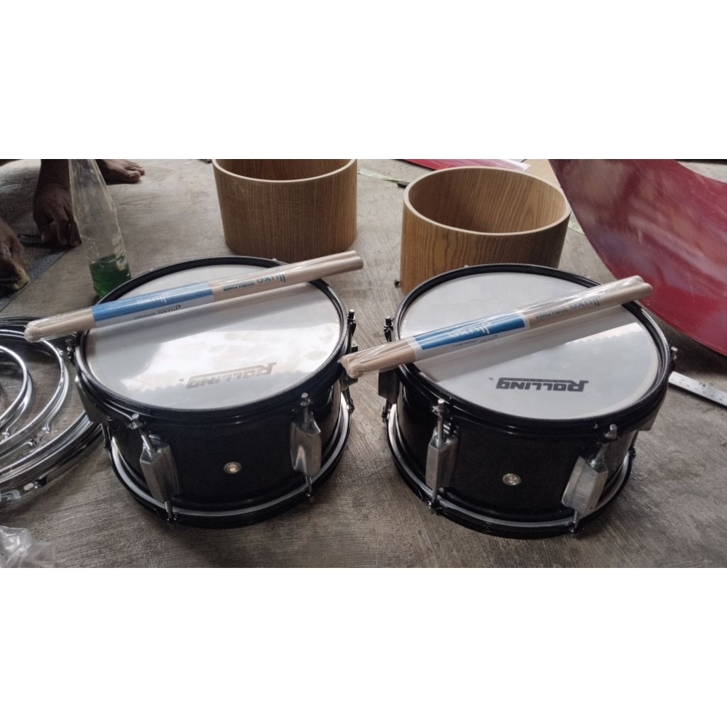 snare drum anak sekolah TK free sling sabuk + stik