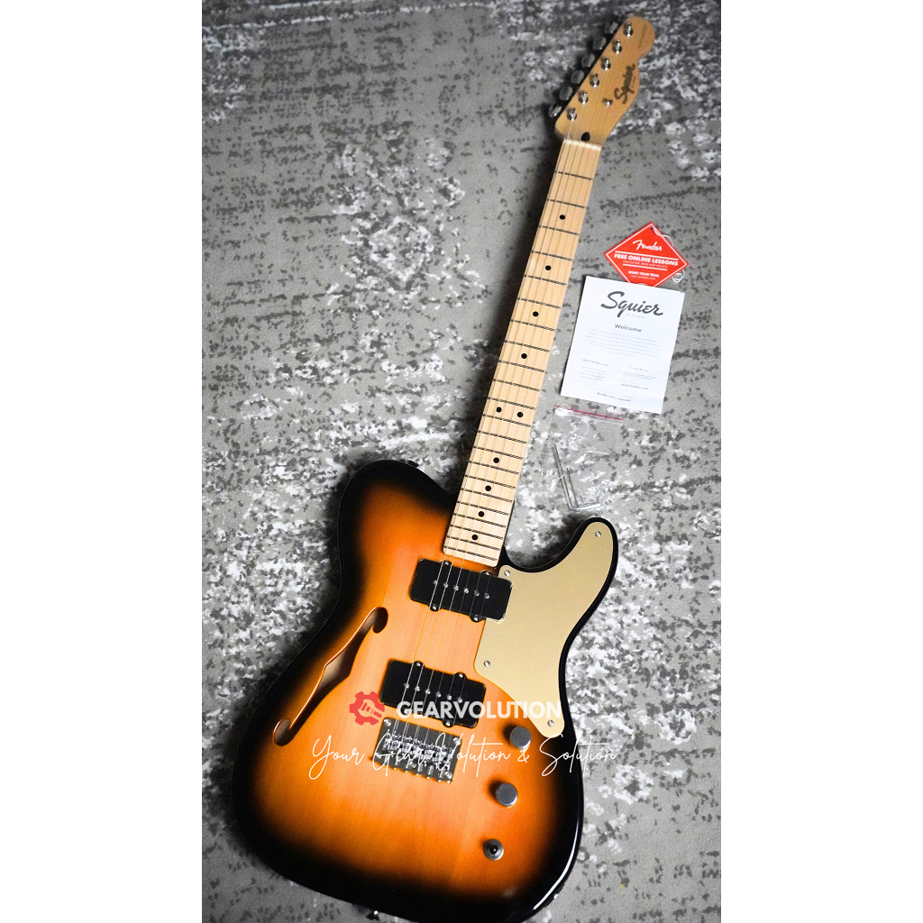 Squier Paranormal Cabronita Thinline Telecaster 2-Tone Sunburst