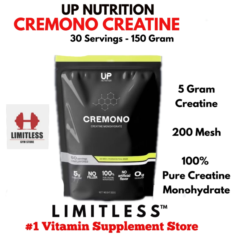 UP Nutrition CREMONO Creatine Monohydrate 150gr 30 Servings - Suplemen Gym Kreatin