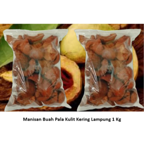 Manisan Pala Kulit Kering Khas Lampung 1 Kg