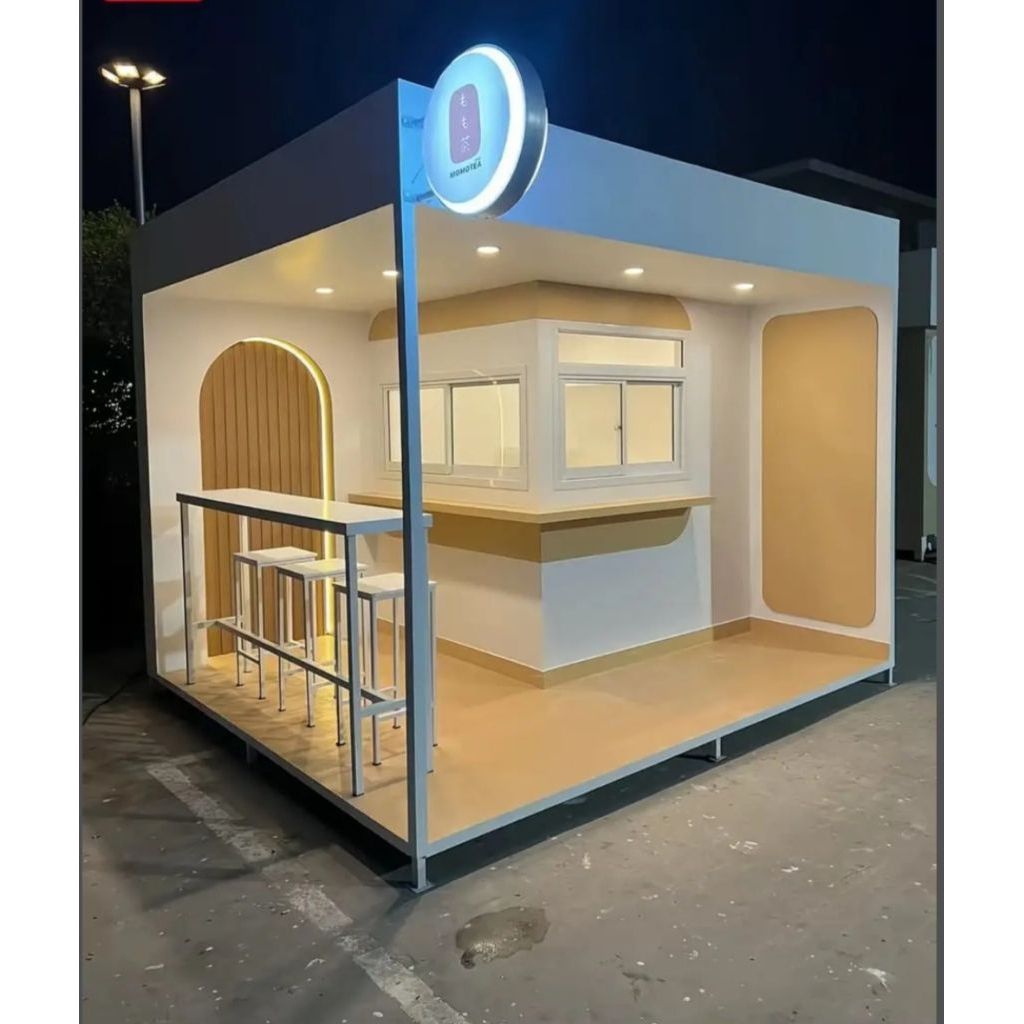 Container Both Cafe Usaha Exterior Interior ukuran 300x300x200 (invoice)