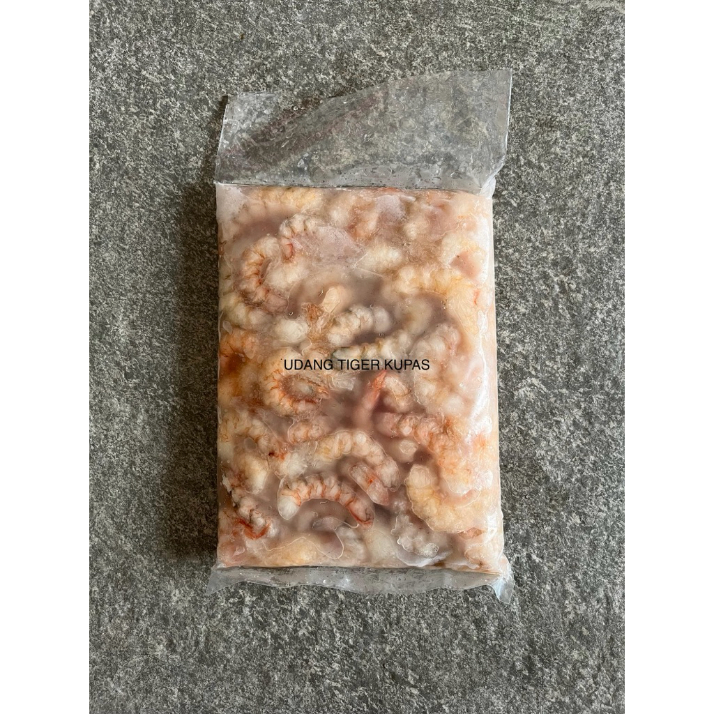 UDANG LAUT TIGER MERAH KUPAS BERSIH