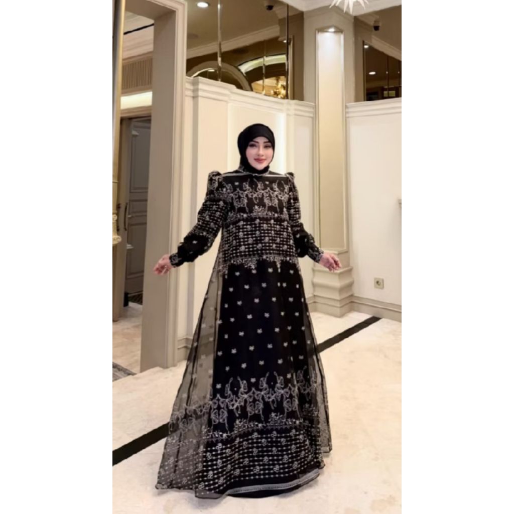 gamis mewah 100 % ORI SHELLASAUKIA