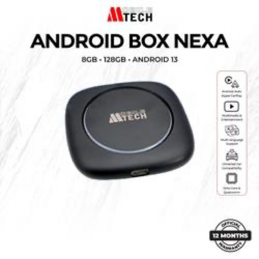 Android box mobile tech mtech Nexa Ram 8 Rom 128GB android 13 Headunit tv mobil
