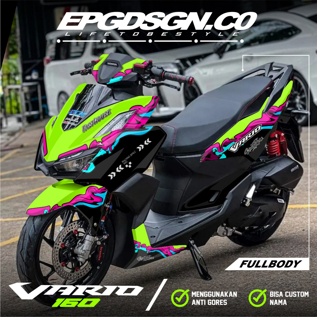 Decal Stiker Vario 160 New 2022 2023 2024 Fullbody Dekal Sticker Motor Honda Vario 160 New ABS CBS M