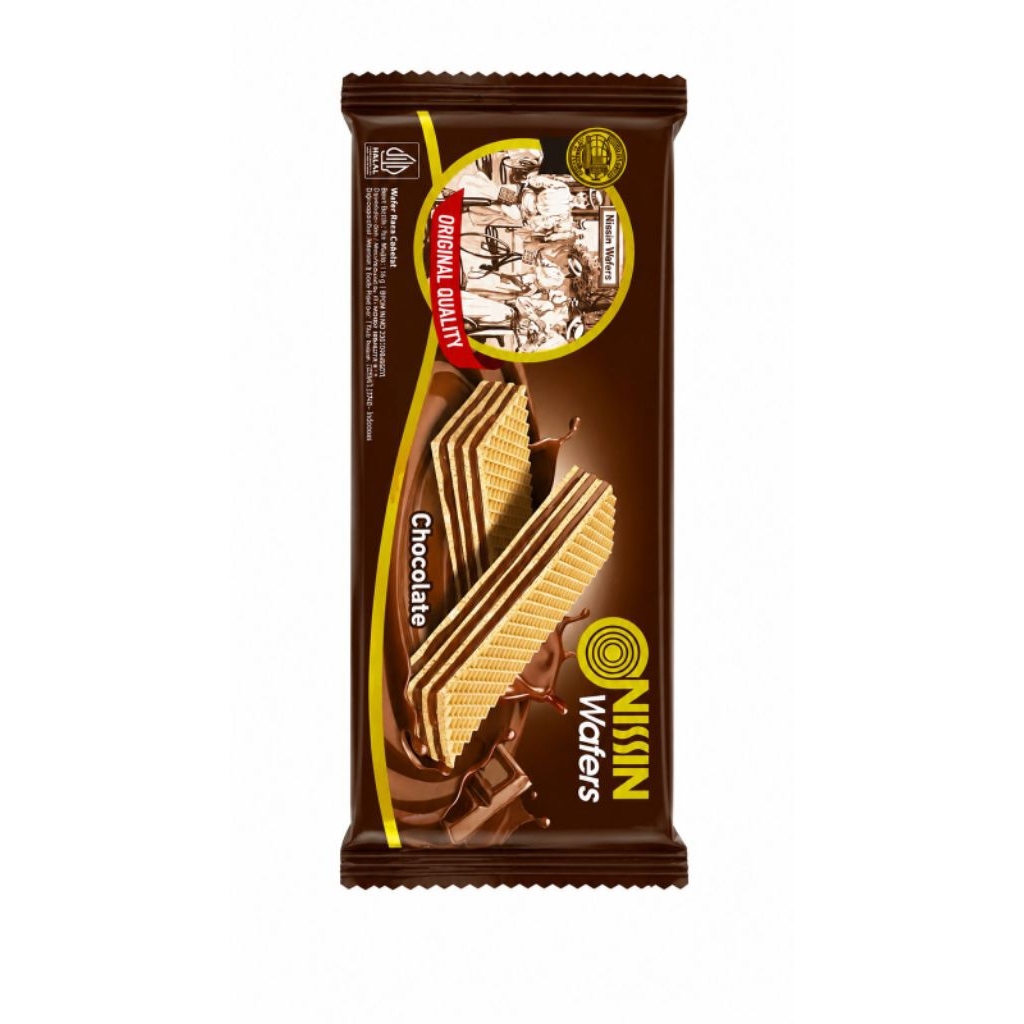 Nissin wafer coklat