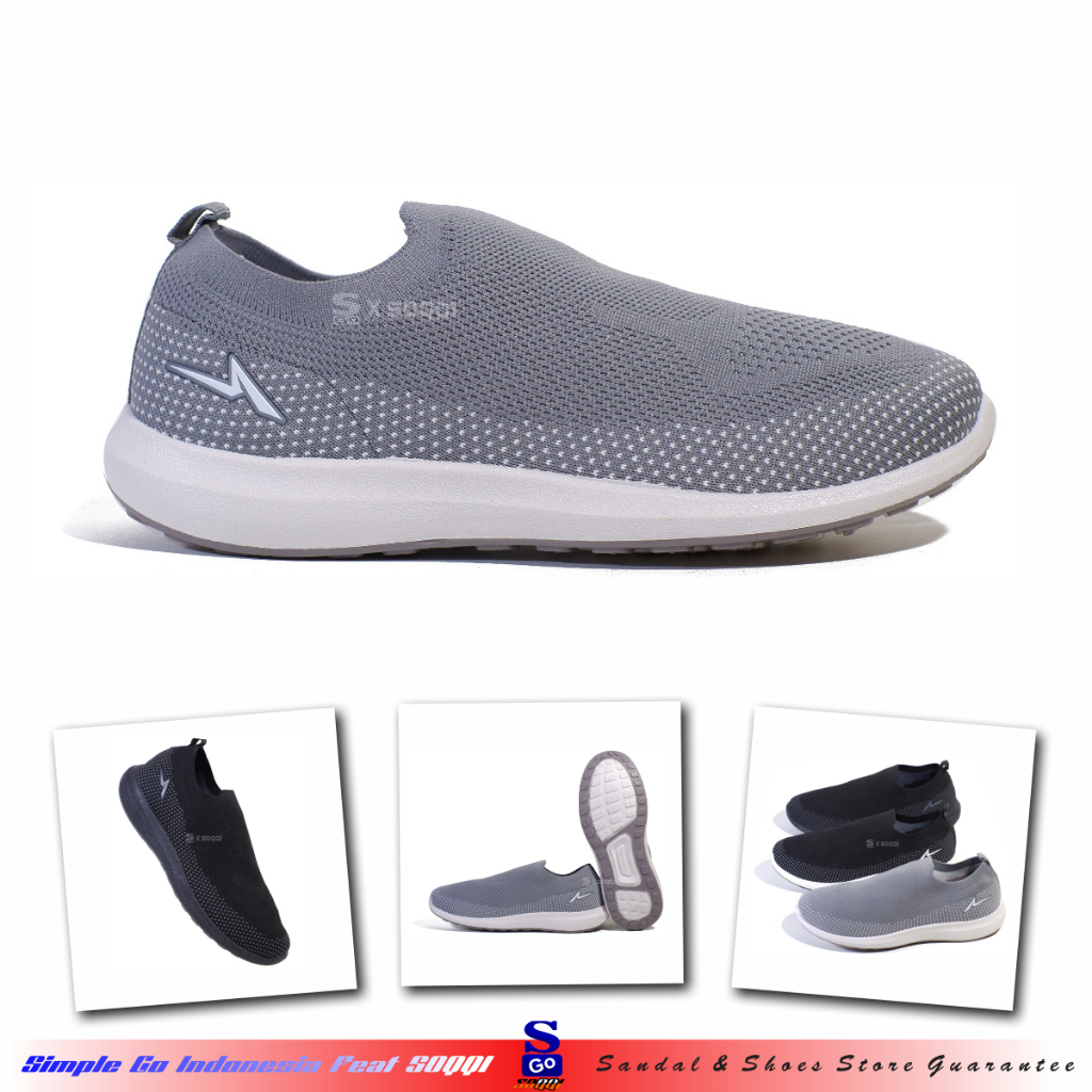 Ando Arian Sepatu Pria Slip On Original Sepatu Cowok Kekinian Keren 39-43
