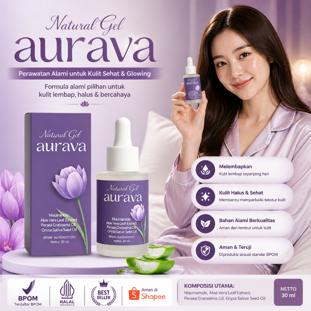 AURAVA serum pemutih miss v dan selangkangan, pencerah lipatan pencerah paling ampuh 100% natural ge