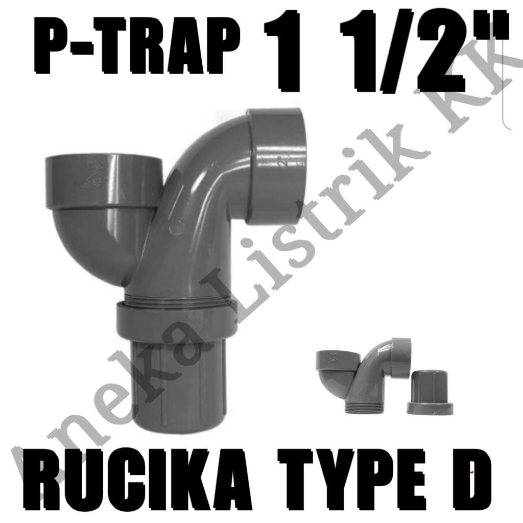 RUCIKA SAMBUNGAN P-TRAP D 1,5INCH PTRAP 1,5" P TRAP 1,5 " INCH